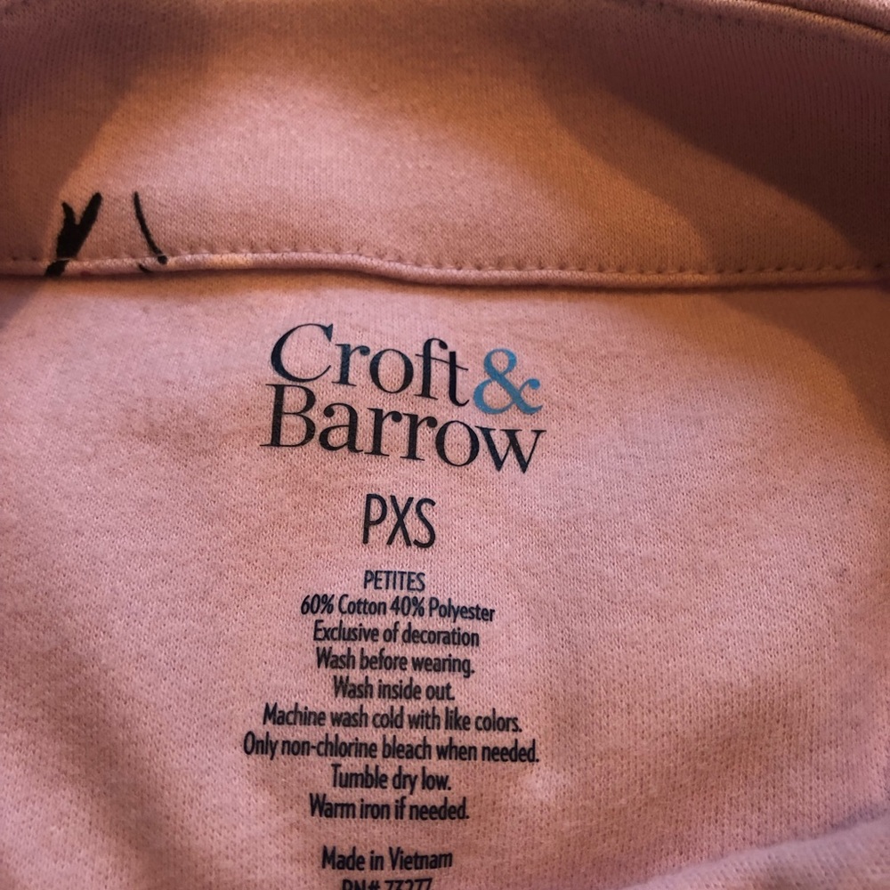 Croft & Barrow Long Sleeved Top with Lace Trim - Picture 6 of 8